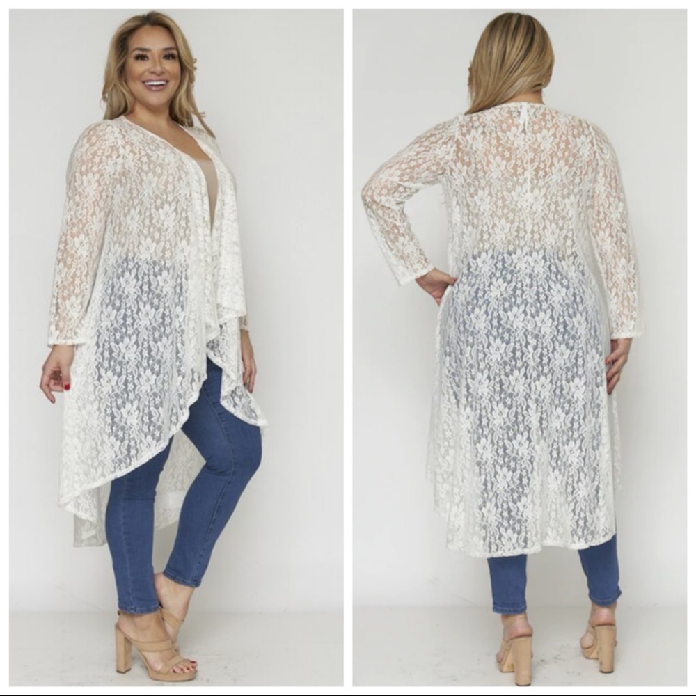 NEW Ivory Lace Cardigan